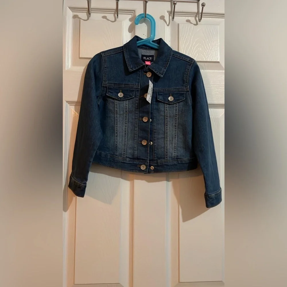 (Z) The Children’s Place Girl's Long Sleeve Denim Jean Blue Jacket, 5/6
